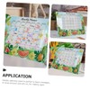 ABOOFAN 1set Monthly Weekly Plan Board Transparent Memo Board for