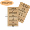 50 Pack Kraft Car Diffuser Instruction Cards 2×3.5 inch Car
