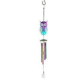 Red Carpet Studios Iridescent Wind Chime, Owl