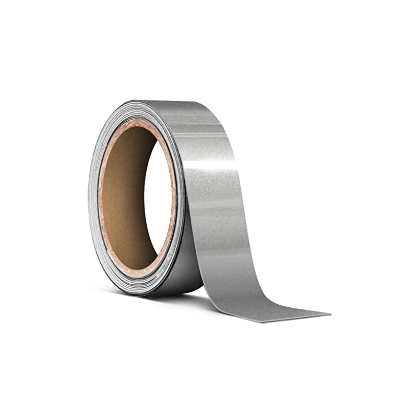 VViViD Ultra Gloss Silver Metallic Air-Release Adhesive Vinyl Pinstripe Tape