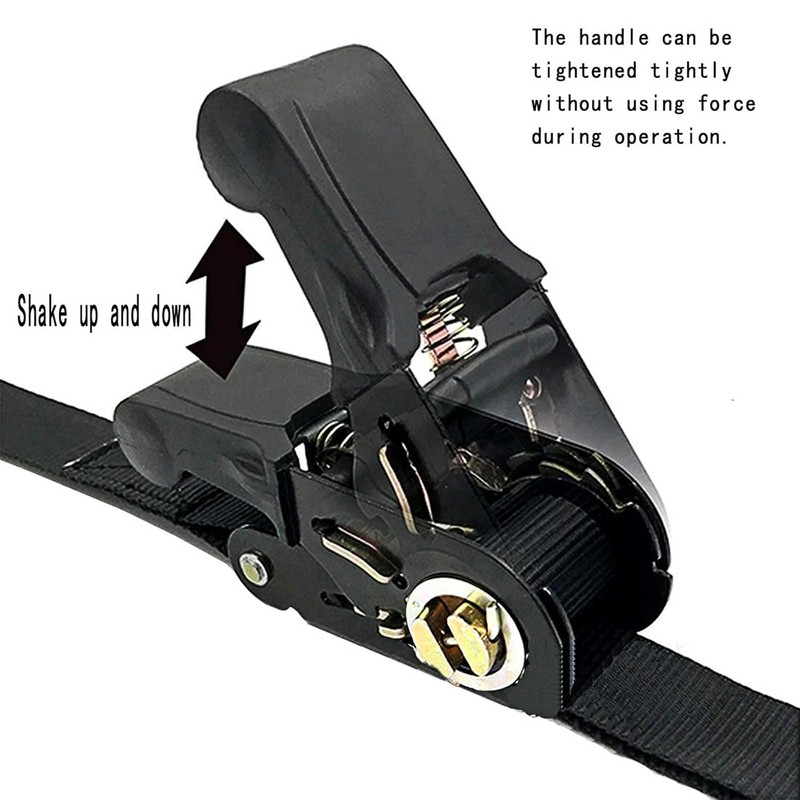 Endless Ratchet Tie Down Straps, 2Pcs Adjustable Heavy Duty Cargo