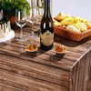 YYBD 3Pcs Wood Grain Table Decor Light Brown Wood Grain