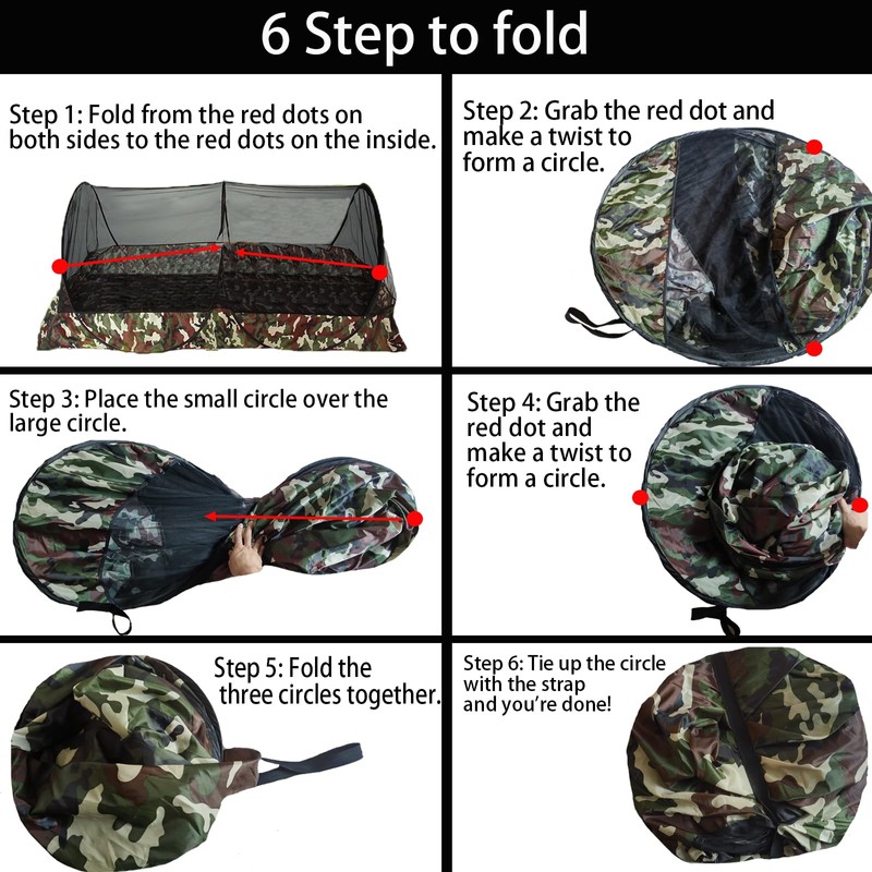 CMINGJ Portable Mosquito Net Foldable Pop-Up Travel Mosquito Net for