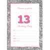 Olivia Samuel 20 x 13th Birthday Party Invitations from Pink