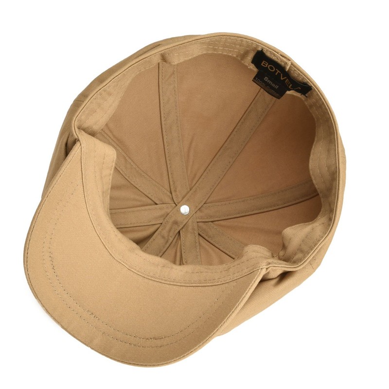BOTVELA Men's 8 Piece Newsboy Flat Cap 100% Cotton Gatsby