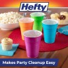 Hefty Party On 16oz Disposable Plastic Cups Assorted Colors 100