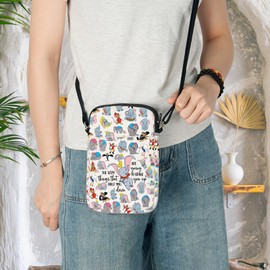 KEYCHIN Fly Elephant Crossbody Bag Elephant Cartoon Gifts Are Going To Boring You Up Shoulder Bag Cartoon Movie Merchandise, Are Going Cb
