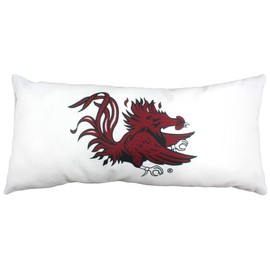 College Covers Solid Color Bolster Travel Pillow, 1 Count (Pack of 1), South Carolina Gamecocks