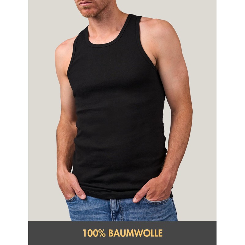 Basic Treasure Pack of 5/6 Men's 100% Cotton Tank Top,