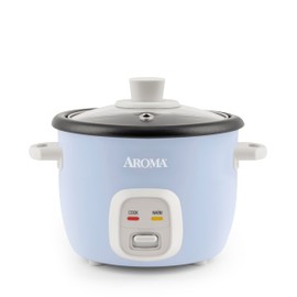 Aroma Housewares 4-Cups (Cooked) / 1Qt. Rice & Grain Cooker (ARC-302NGBL), Blue