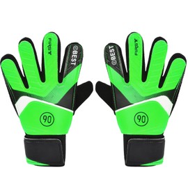 Kaslaider Fußball Torwarthandschuhe für Kinder & Jugendliche,Trainingshandschuhe mit Klettverschluss, Fußball Handschuhe mit Super Grip Handflächen, Doppeltem Schutz, Tragbarkeit