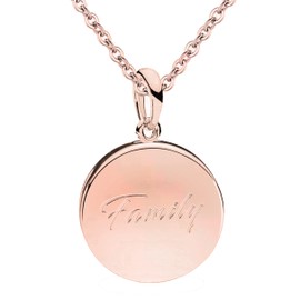 Crystal Family Tree of Life Necklace Pendant & Chain 18k Rose Gold plated 925 Sterling Silver Birthday Gift for Women Girls Her Mum Nan Nana Sister Daughter Wife Christmas