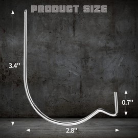 20 Pieces Stainless Steel Picture Hangers Super Hooks, Picture Drywall Hanging Hooks, PinCute Hercules Hooks Hangers Holds Up to 100 lbs, Hang Art, Clock, Shelves, Frames, or Planters (20)