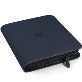 Card Binder 12 Pocket with Zipper, 816 Pockets Trading Card Holder Book, Premium PU Cover Zip Folder Binder, Side Loading Carrying Case Binder Album for TCG, MTG, Sports Cards, Game Cards