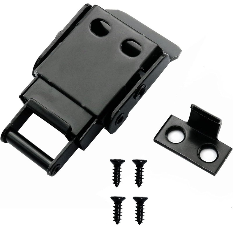 Stainless Steel Spring Loaded Black Draw Latches & Tension Latches