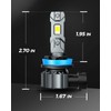 Marsauto H11 Bulb, 30000LM Brightness Output 6000K Cool White,H8 H9