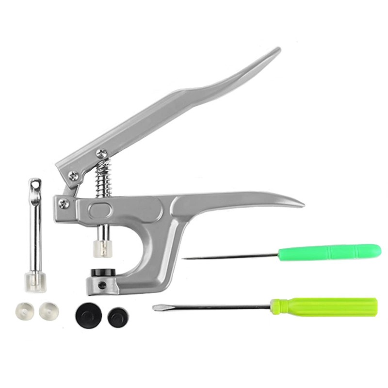 FQTANJU Snaps and Snap Pliers Set, 1500 Pcs T5 Plastic