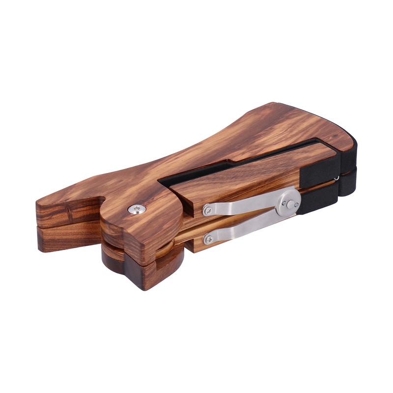 Electric Guitar Stand MA38E Foldable Zebrawood RabbibShape Flooring Holder with