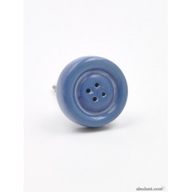 Brown Button Kids Knob, Pull, Handle, for Cupboards, Doors, Cabinets, Drawers, Furniture, Kitchens (Plus Fitting Hardware) 3.6 cm Diameter 4 cm Rod Length