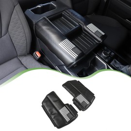 Center Console Armrest Cover Protector Pad Compatible with Toyota Tundra Sequoia 2022-2026 Leather Car Console Armrest Seat Cushion Waterproof Armrest Cushion Lid Interior Accessories (Style E)