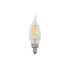B&P Lamp® E12 Candelabra Base CA10 Shaped Clear LED Bulb,
