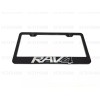 License Plate Frame 1pc 3D ForRAV4 Emblem Badge BLACK Stainless