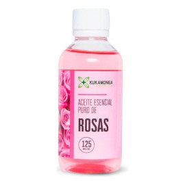 Kit 3 Frascos de Aceite Esencial de Rosas 100% Puro | 125 ml c/u | Antioxidante y rejuvenecedor | Ideal para Aromaterapia, Masajes Relajantes | Cuidado de la Piel | Hidratación | Total: 375 ml