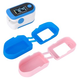 Estuche Para Oxímetro De Pulso De 2 Piezas, Estuche Para Monitor De Saturación De O2, Protector De Monitor De Pulso De Silicona Para La Yema Del Dedo 