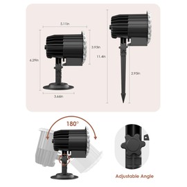 Acebliss Christmas Outdoor Santa Snowflake Projector Light, Upgrade Holiday Indoor Projector Lights for Xmas Party Garden Yard Deco Landscape Decoration