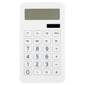 JAM PAPER Desktop Calculator - 10 Digit LCD Display - 3 3/4 x 6 3/4 Inches - White - Sold Individually