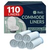 Reli. Bedside Commode Liners | Pack of 110 | Universal