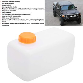 Plastic Gas Tank, 5.5 L Plastic Fuel Tank, Petrol Tank, Oil Tank with Large Capacity for Car, Truck, Ship, Aviation, Auxiliary Heater (Orange)