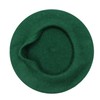 Gllutt Women Wool Beret Hat French Style Solid Color (Dark