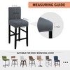 Fuloon Waterproof Bar Stool Covers, High Elastic Fit Removable Washable