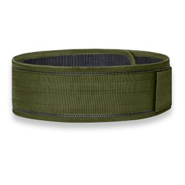 Self Lock Weightlifting Belt - Weight Lifting Belt for Functional Fitness Training, Nylon Belt for Bodybuilding Power lifting Olympic Lifting Athletes - Deadlift Training Belt (Small, Army Green)