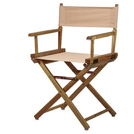 Casual Home Natural Frame/Tan Canvas 18" Classic Height Directors-Chairs