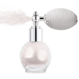 Hair and Body Glitter Spray, Holographic Glitter Highlighter Powder Spray, Face Hair Body Clothes Glitter Highlighter, Loose Glitter Spray Shimmer Powder Festival Rave Accessories (Peal White)