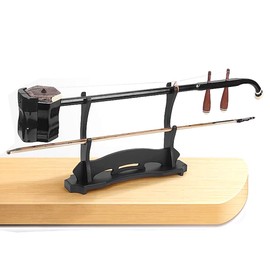 Double-Layer Erhu Display Stand, Desktop Musical Instrument Holder, Easy Assembly, Black