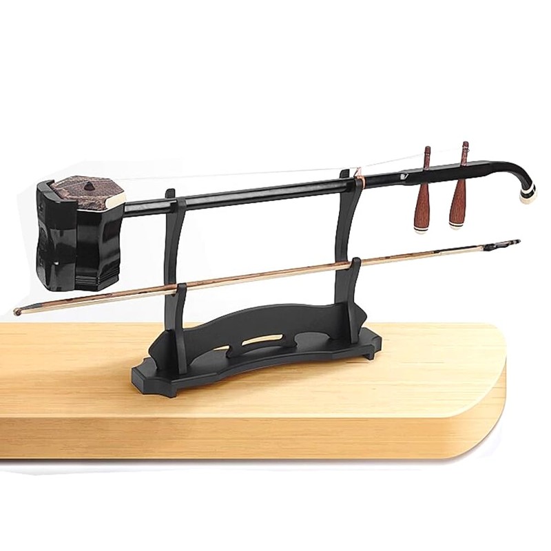 Double-Layer Erhu Display Stand, Desktop Musical Instrument Holder, Easy Assembly,