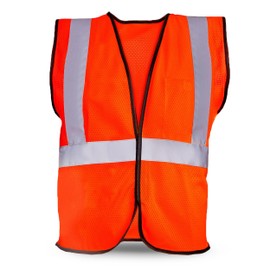 RUGGED BLUE - Type R Class 2 Hi-Vis Polyester Mesh Safety Vest | Safety Reflective Tapes | Breathable & 360° Visibility | Ideal For Construction, Surveying & Traffic Management | Size - 4XL/5XL