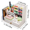 NUODWELL Desk Organizer with Drawer, White Pen Holder DIY Desk