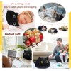 SteasMotai 15.7" 3D Black Cat Plush Toy Pillow, Soft Kawaii