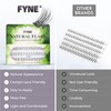 Natural Lashes by FYNE – 60 Medium Cluster Lashes per