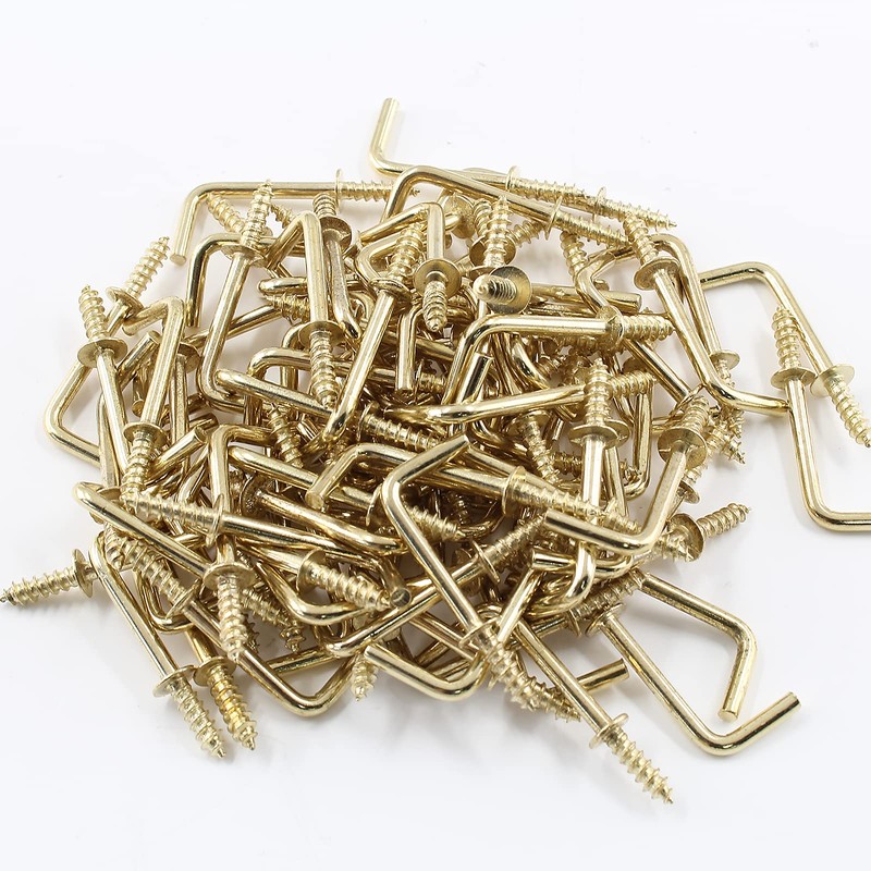 Bivethoi 150pcs Tiny L Hooks for Hanging, Mini Right Angle