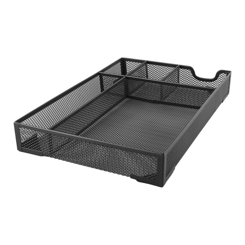Metal Mesh Drawer Organizer Tray 5 Grids Multipurpose Stable Prevent