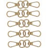 WedDecor Swivel Claw Clasps Metal Push Clip Lobster Hook with