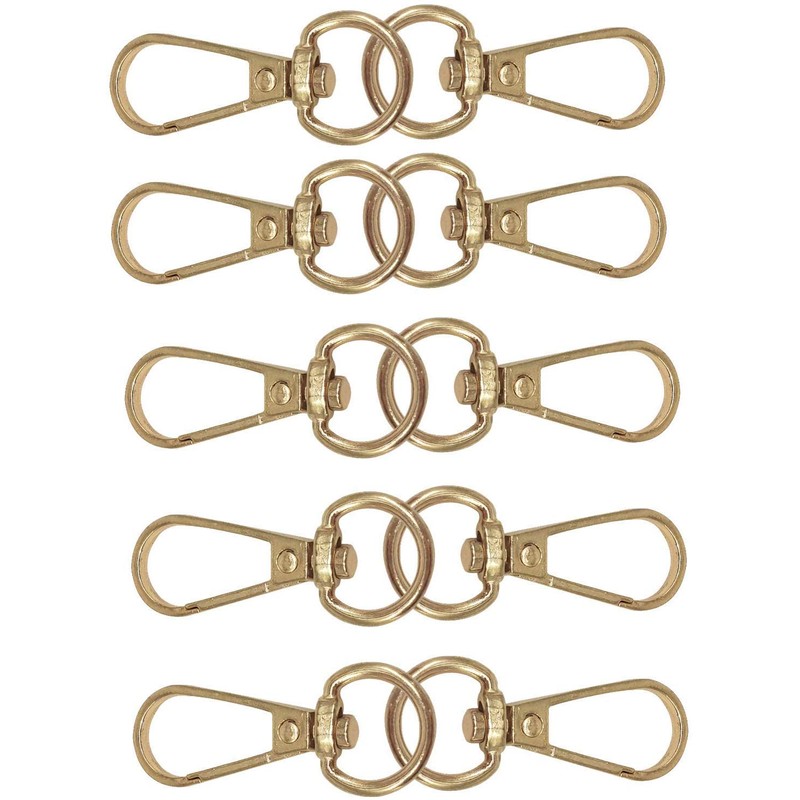 WedDecor Swivel Claw Clasps Metal Push Clip Lobster Hook with