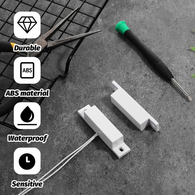 6 Sets Magnetic Reed Switch MC-32 NC Surface Mount Wired