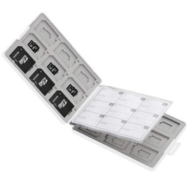 Elecom CMC-SDCPP36WH Memory Card Case, SD Case, Plastic, Holds 18 SDs + 18 MicroSDs, White