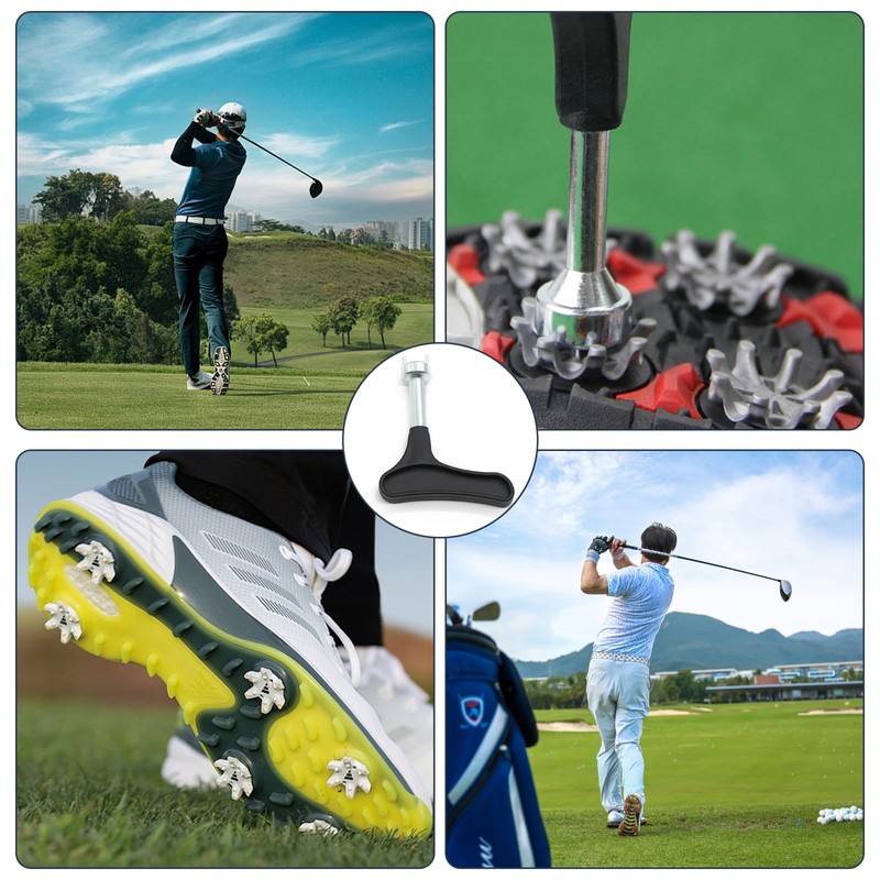 Debbery Golf Spike Removal Tool, Stainless Steel Golf Spike Wrench,